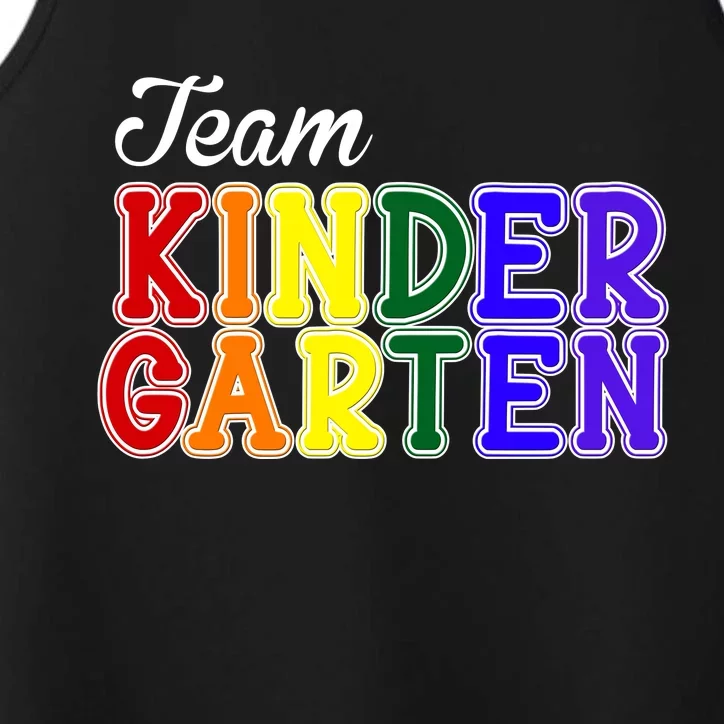 Team Kindergarten Performance Tank