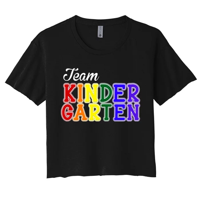 Team Kindergarten Women's Crop Top Tee