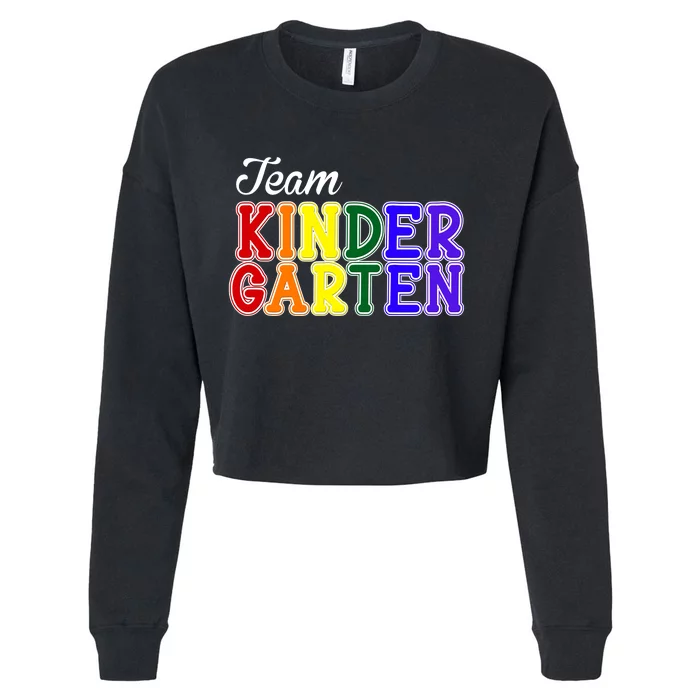 Team Kindergarten Cropped Pullover Crew