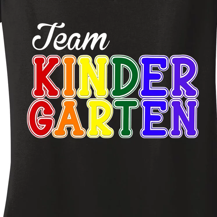 Team Kindergarten Women's V-Neck T-Shirt