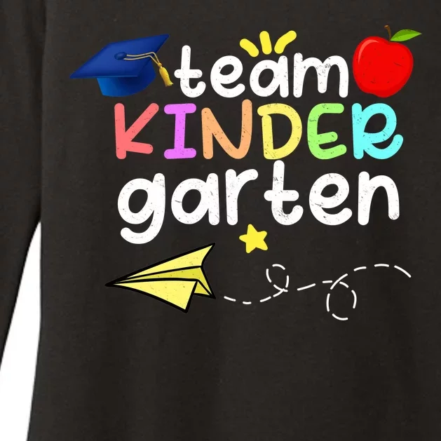 Team Kindergarten Cute Back To Scool Womens CVC Long Sleeve Shirt