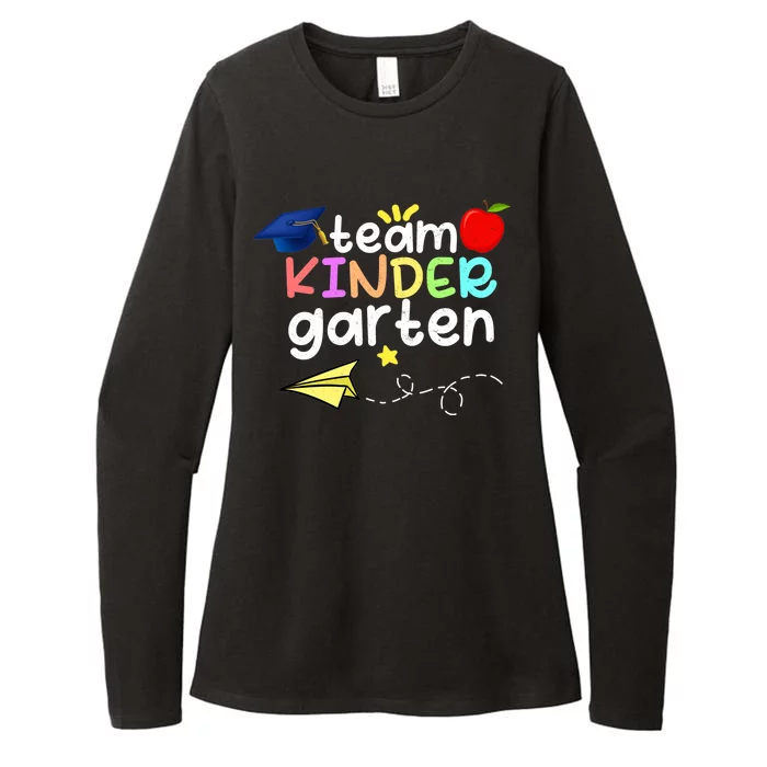 Team Kindergarten Cute Back To Scool Womens CVC Long Sleeve Shirt