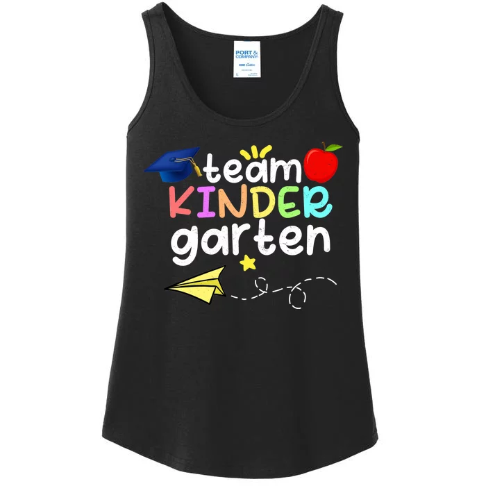 Team Kindergarten Cute Back To Scool Ladies Essential Tank