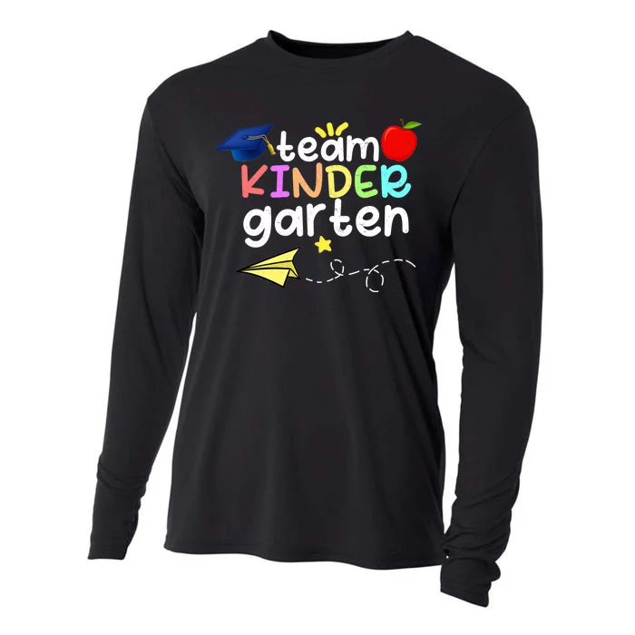 Team Kindergarten Cute Back To Scool Cooling Performance Long Sleeve Crew