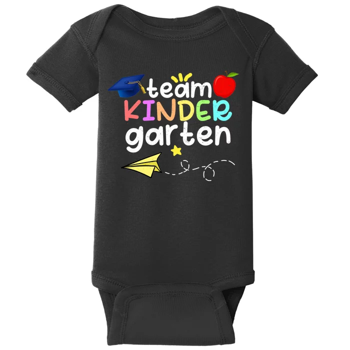 Team Kindergarten Cute Back To Scool Baby Bodysuit