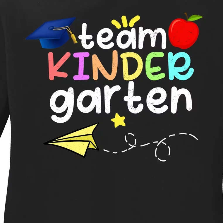 Team Kindergarten Cute Back To Scool Ladies Long Sleeve Shirt