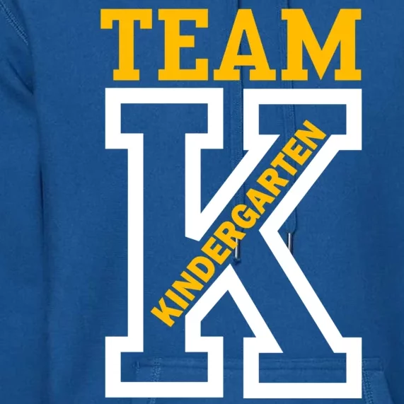 Team Kindergarten Teacher Logo Premium Hoodie