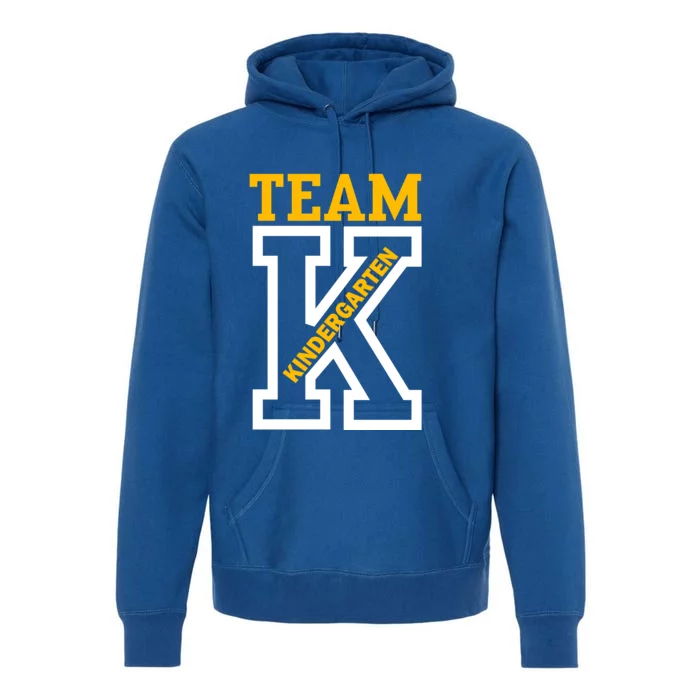 Team Kindergarten Teacher Logo Premium Hoodie