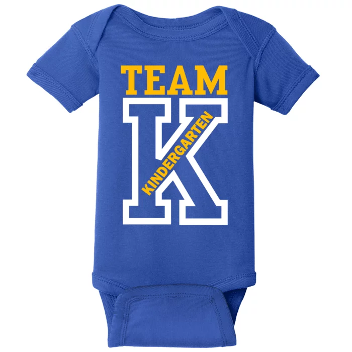 Team Kindergarten Teacher Logo Baby Bodysuit