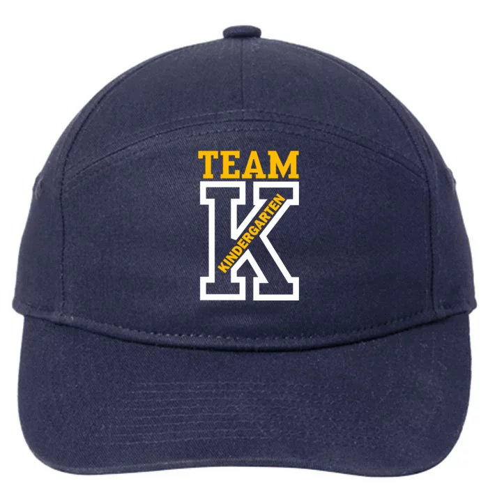 Team Kindergarten Teacher Logo 7-Panel Snapback Hat