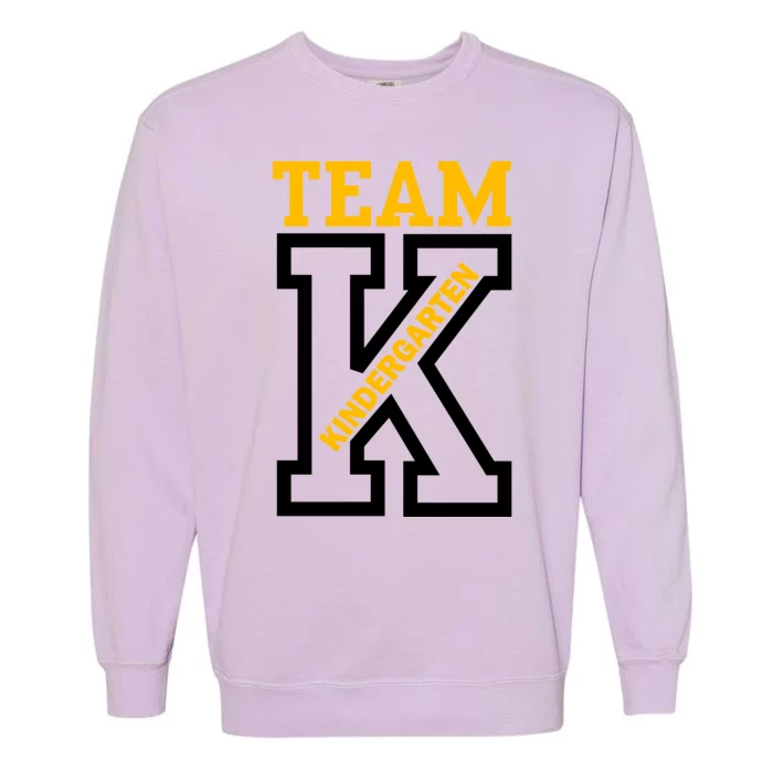 Team Kindergarten Teacher Logo Garment-Dyed Sweatshirt