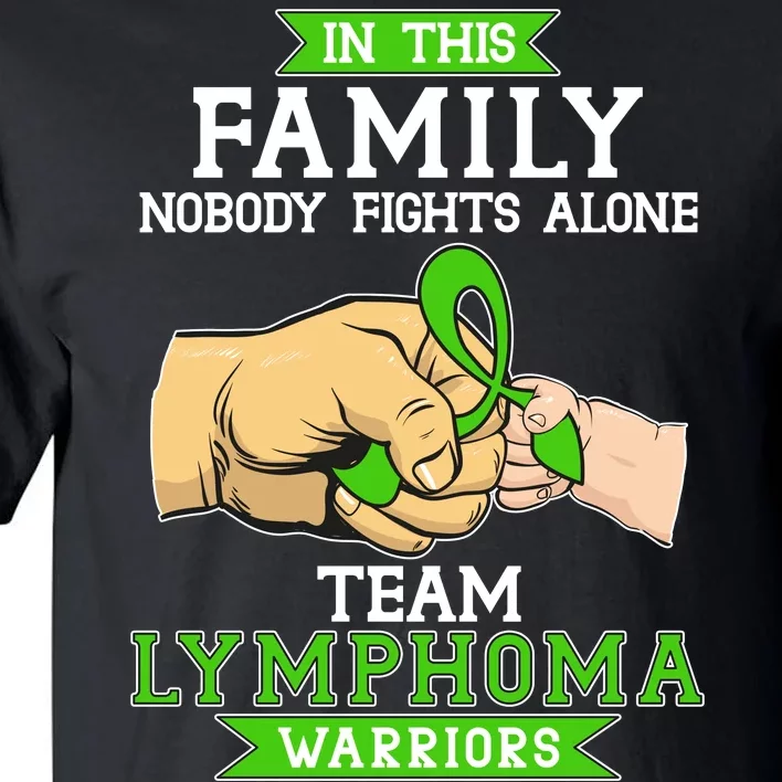 Team Lymphoma Warriors Green Ribbon Fist Bump Tall T-Shirt