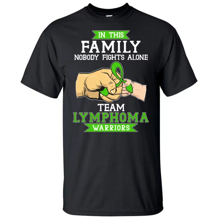 Team Lymphoma Warriors Green Ribbon Fist Bump Tall T-Shirt