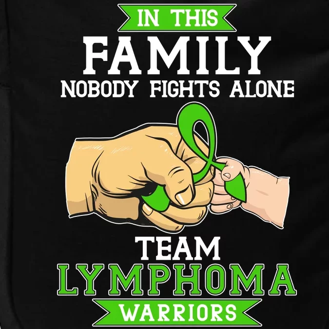 Team Lymphoma Warriors Green Ribbon Fist Bump Impact Tech Backpack