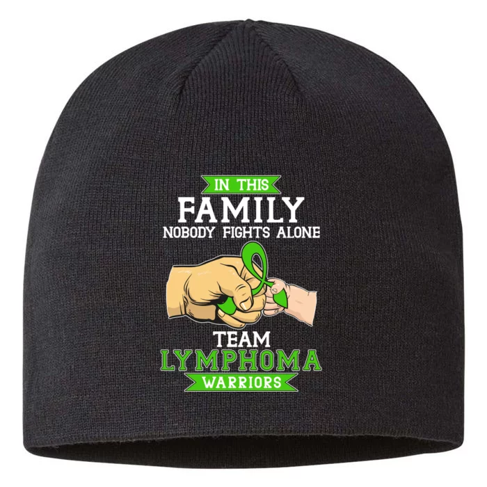 Team Lymphoma Warriors Green Ribbon Fist Bump 8 1/2in Sustainable Knit Beanie