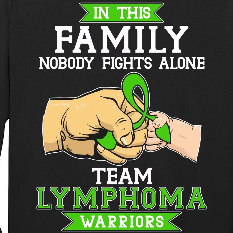 Team Lymphoma Warriors Green Ribbon Fist Bump Tall Long Sleeve T-Shirt