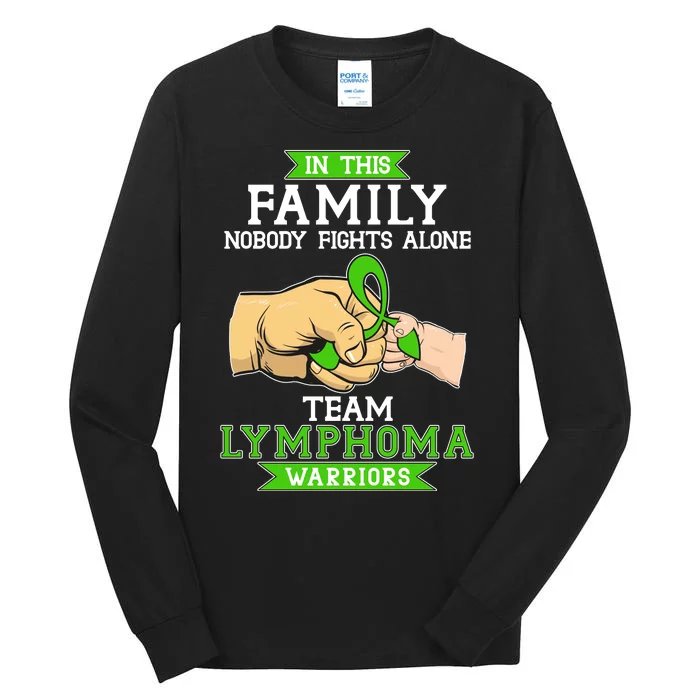 Team Lymphoma Warriors Green Ribbon Fist Bump Tall Long Sleeve T-Shirt