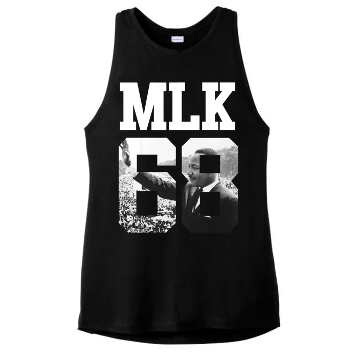 Team MLK 68 Martin Luther King Ladies Tri-Blend Wicking Tank