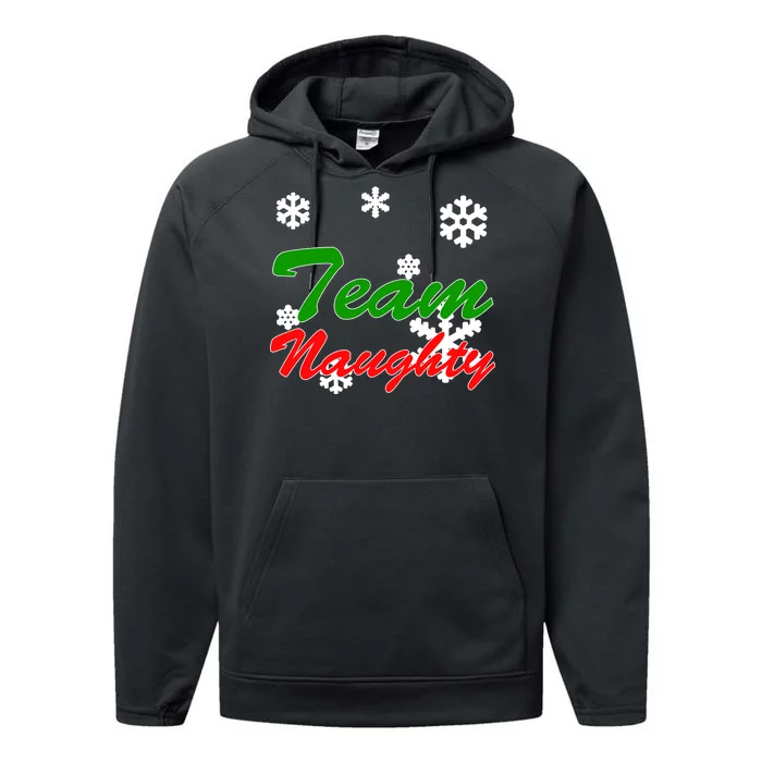 Team Naughty Matching Christmas Performance Fleece Hoodie