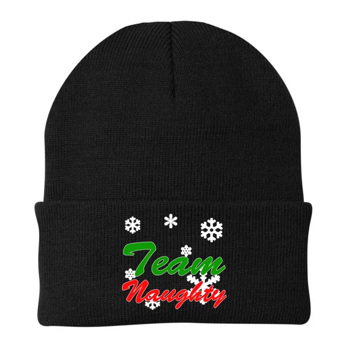 Team Naughty Matching Christmas Knit Cap Winter Beanie