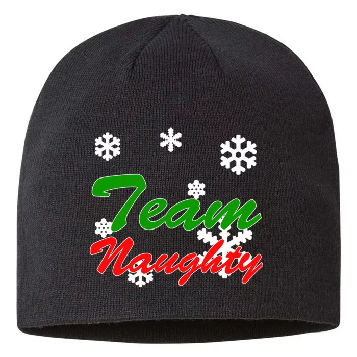 Team Naughty Matching Christmas 8 1/2in Sustainable Knit Beanie