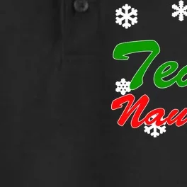 Team Naughty Matching Christmas Dry Zone Grid Performance Polo