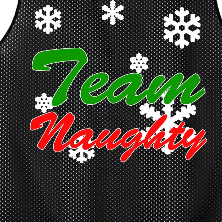 Team Naughty Matching Christmas Mesh Reversible Basketball Jersey Tank