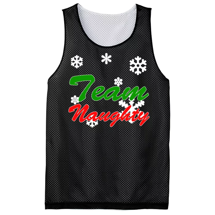 Team Naughty Matching Christmas Mesh Reversible Basketball Jersey Tank