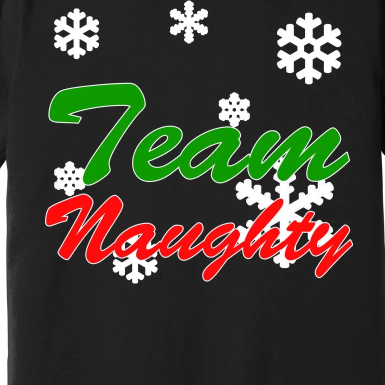 Team Naughty Matching Christmas Premium T-Shirt