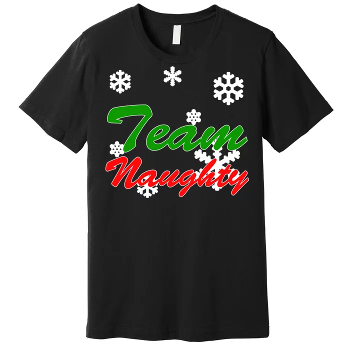 Team Naughty Matching Christmas Premium T-Shirt