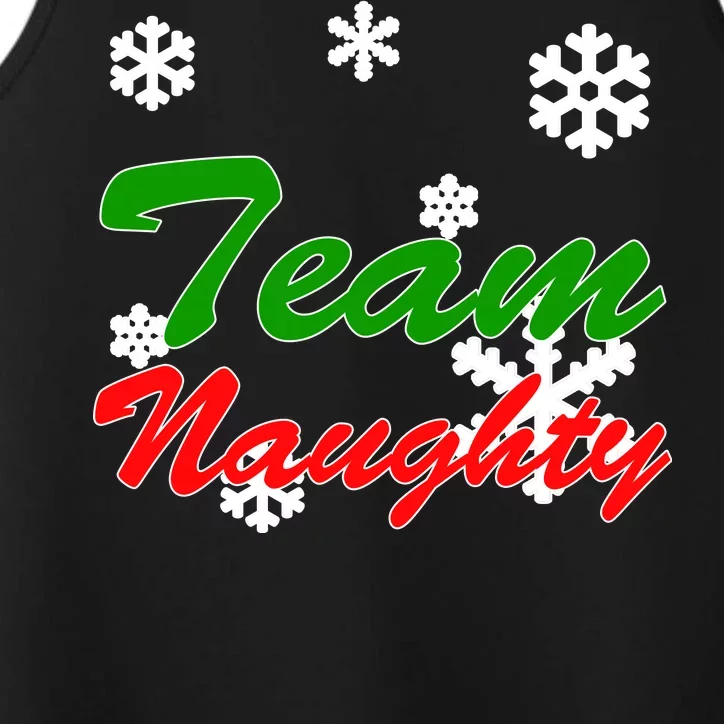 Team Naughty Matching Christmas Performance Tank