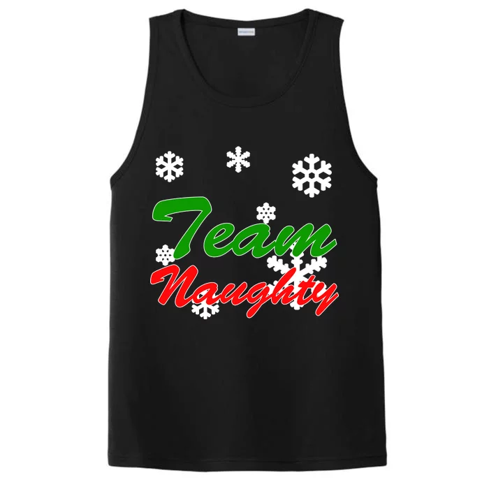 Team Naughty Matching Christmas Performance Tank