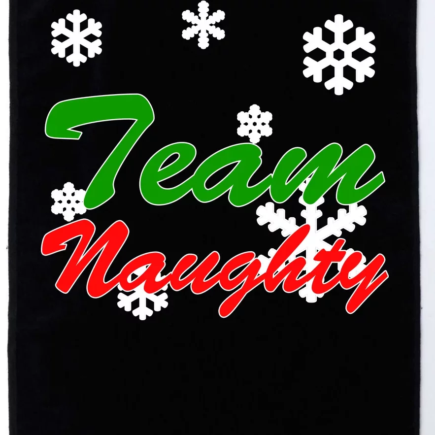 Team Naughty Matching Christmas Platinum Collection Golf Towel