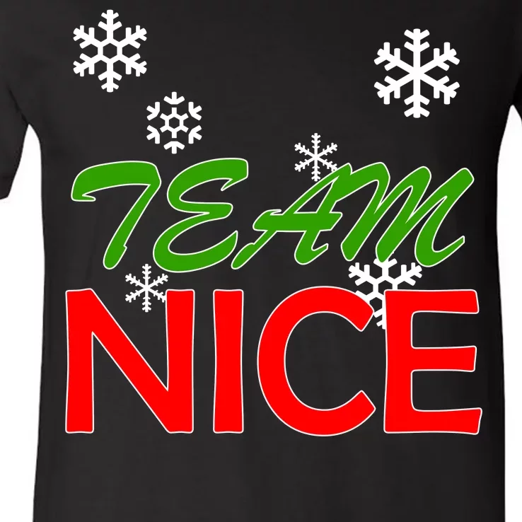 Team Nice Santa's Nice List V-Neck T-Shirt