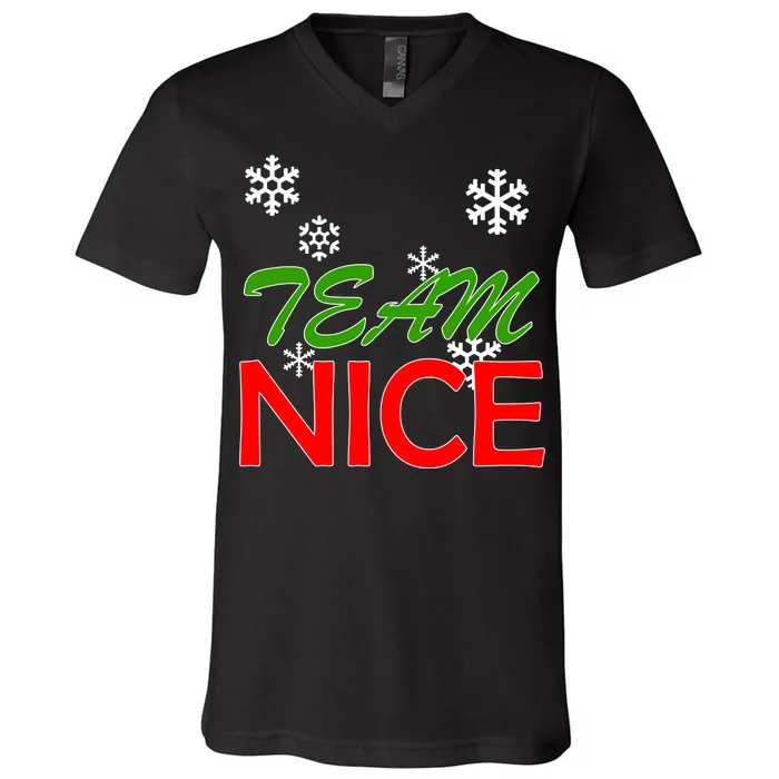 Team Nice Santa's Nice List V-Neck T-Shirt