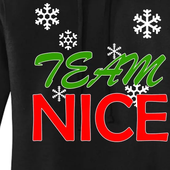 Team Nice Santa's Nice List Women's Pullover Hoodie