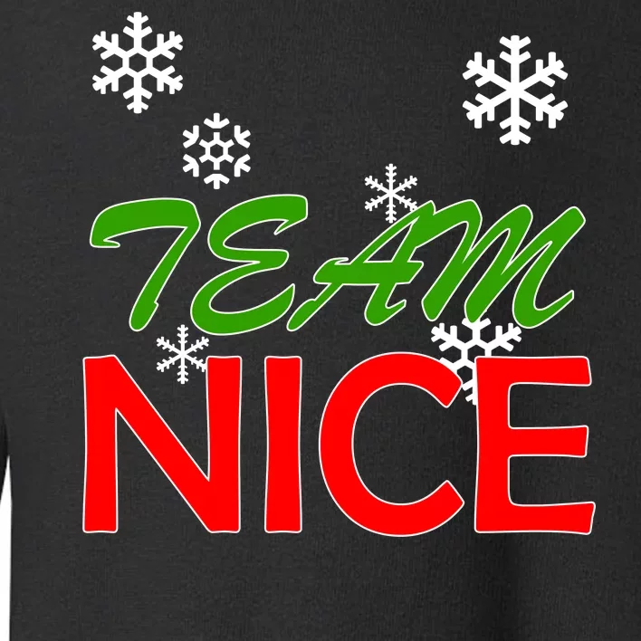 Team Nice Santa's Nice List Toddler Sweatshirt