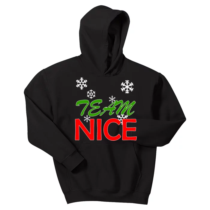 Team Nice Santa's Nice List Kids Hoodie