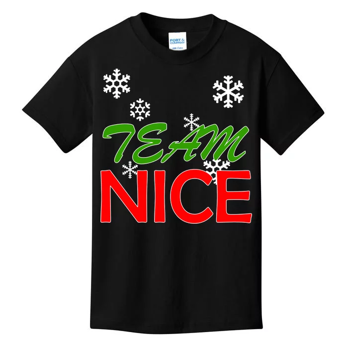 Team Nice Santa's Nice List Kids T-Shirt