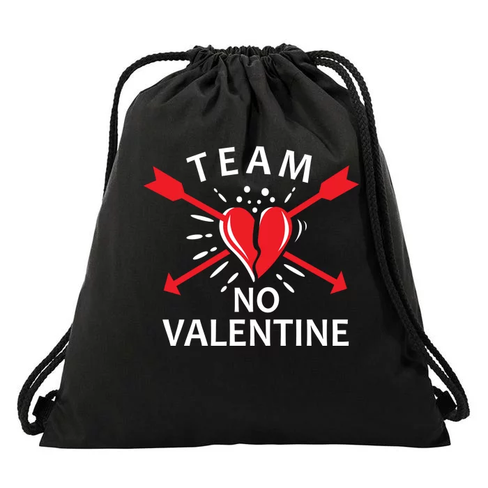 Team No Valentine Drawstring Bag