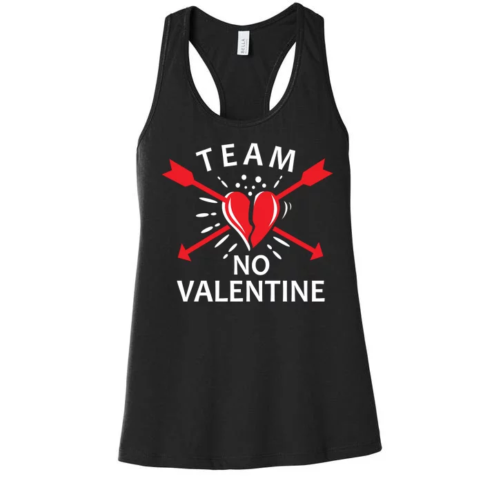 Team No Valentine Women's Racerback Tank