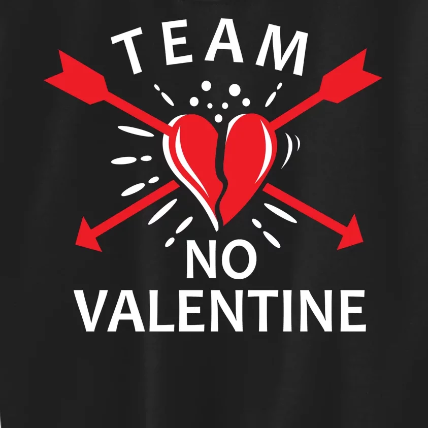 Team No Valentine Kids Sweatshirt