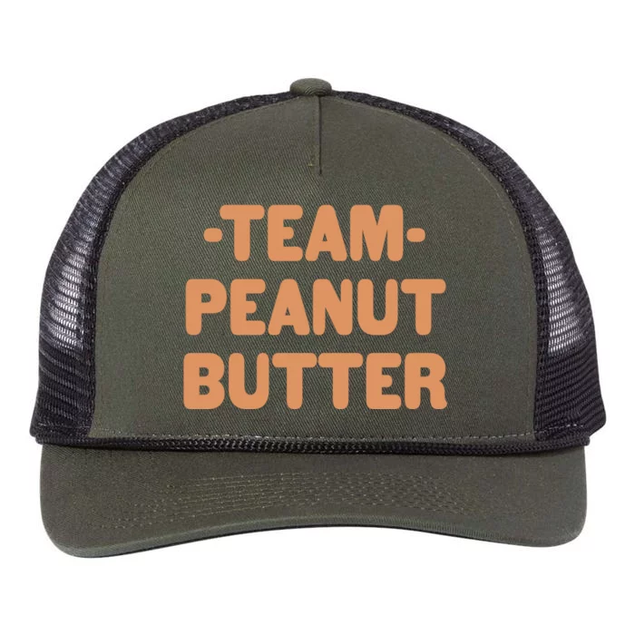 Team Peanut Butter Retro Rope Trucker Hat Cap