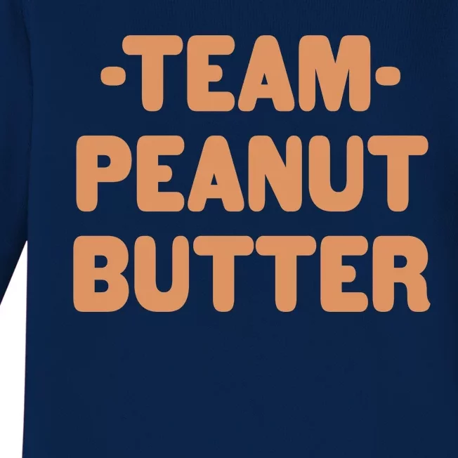 Team Peanut Butter Baby Long Sleeve Bodysuit