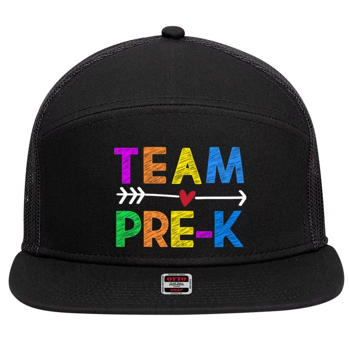 Team Pre-K 7 Panel Mesh Trucker Snapback Hat