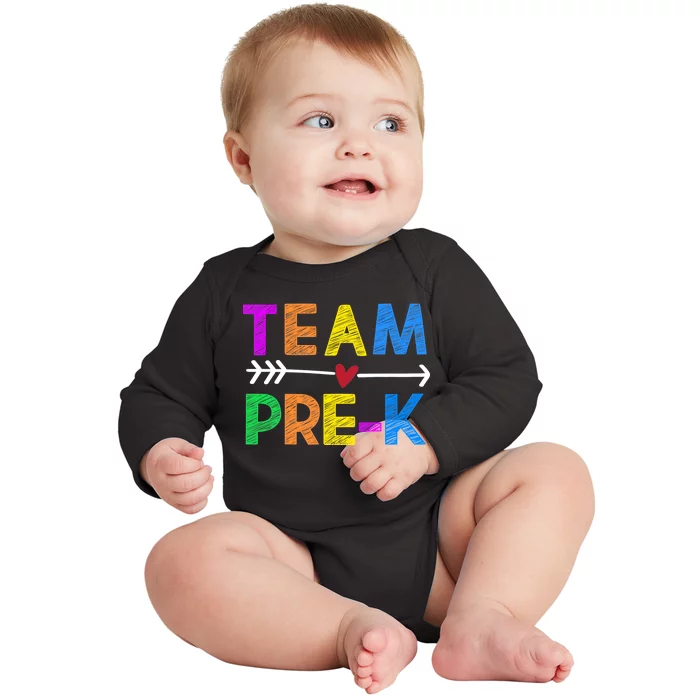 Team Pre-K Baby Long Sleeve Bodysuit