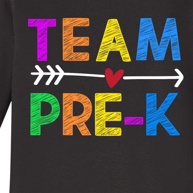 Team Pre-K Baby Long Sleeve Bodysuit