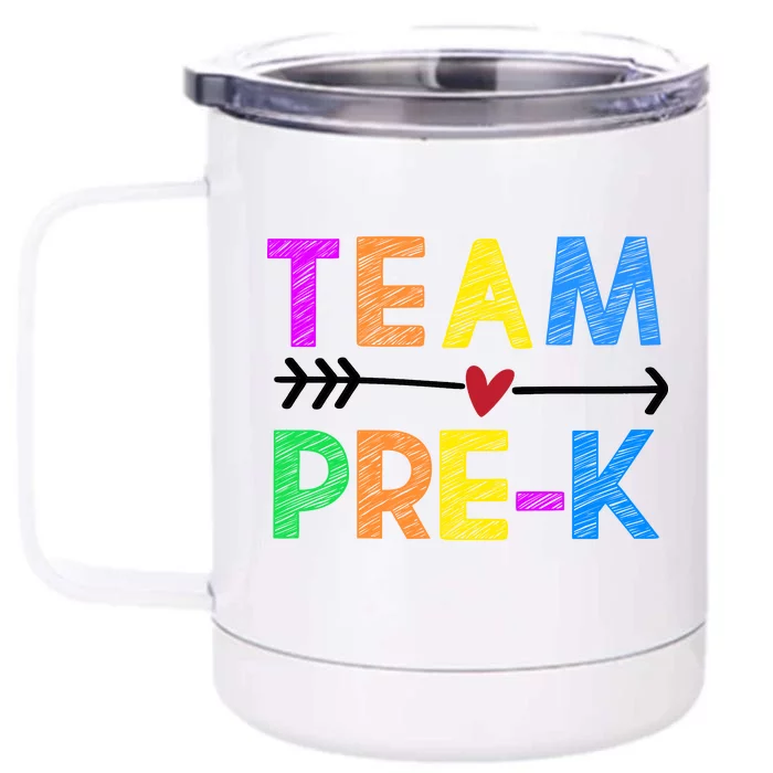 Team Pre-K Front & Back 12oz Stainless Steel Tumbler Cup