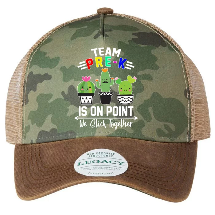 Team Pre-K Is On Point Legacy Tie Dye Trucker Hat