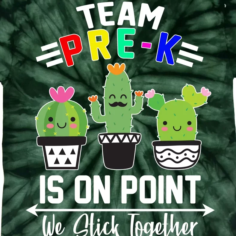 Team Pre-K Is On Point Tie-Dye T-Shirt